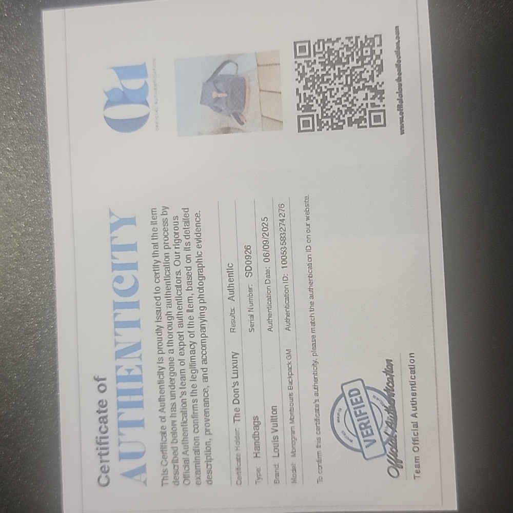 🚨Montsouris GM backpack clean W/ Coa - Picture 15 of 15
